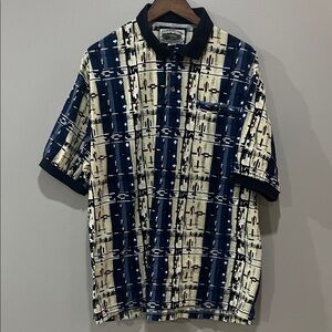 Cumberland Outfitters Abstract Pattern  Men's Polo size XL